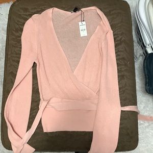 Express low cut knit sweater